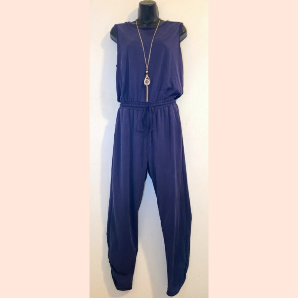 Blue jumpsuit